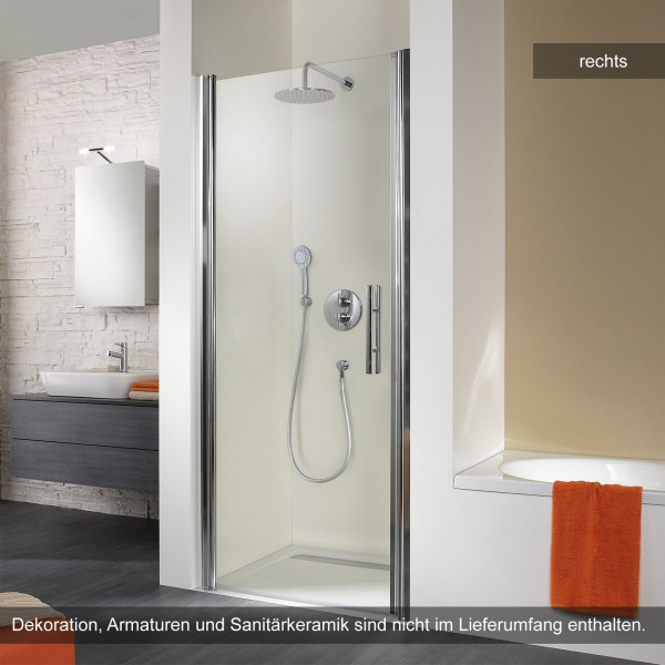 HSK Exklusiv Drehtür für Nische 90x200cm rechts