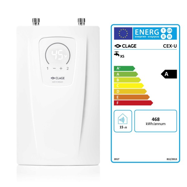 Clage CEX-U Untertisch Durchlauferhitzer einstellbar auf 11 oder 13,5 kW 2400-26413