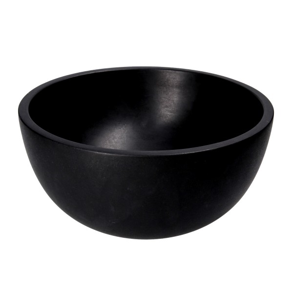 IMSO Lavabo Mini Basalto Nero Aufsatzwaschbecken Waschschüssel 26x13 cm Naturstein