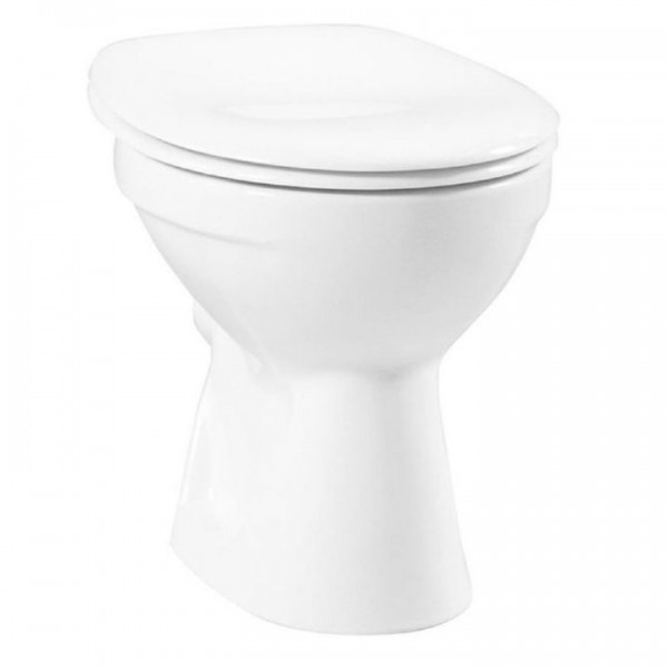 Vitra Norm Standtiefspül-WC 6858L003-1028 mit waagerechtem Abgang inkl. WC-Sitz