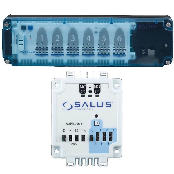 Salus Regelklemmleiste KL06 230 V 132100 mit Pumpenlogikmodul PL06 132130