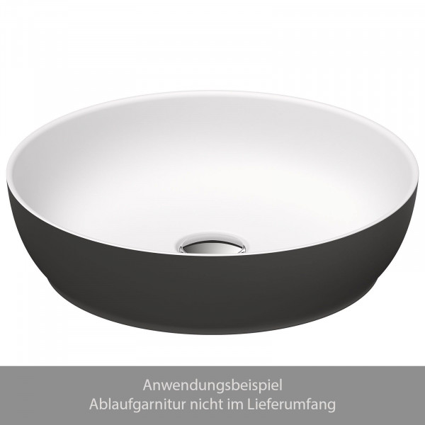 Duravit Sivida Aufsatzwaschbecken 400 mm innen Weiß, außen Dunkegrau 266000FI00