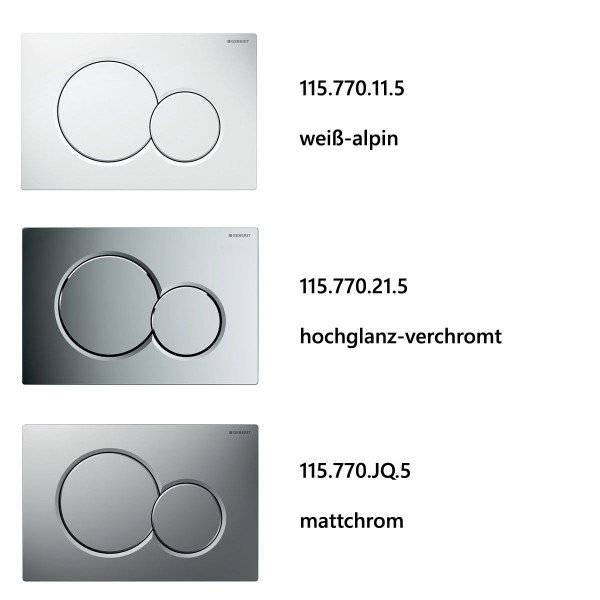 Geberit Sigma01 Betätigungsplatte für 2-Mengenspülung