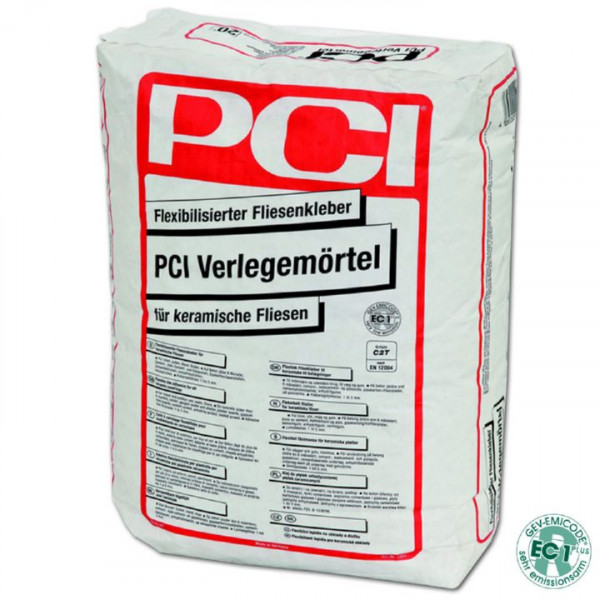 PCI Verlegemörtel Grau 20kg 1251/2 Fliesen Kleber für keramische Fliesen