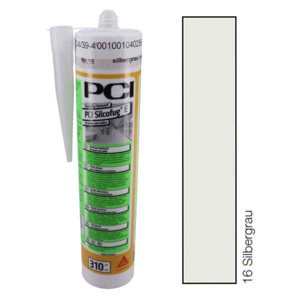 PCI Silcofug E 1x310 ml 2711/0 Silikon silbergrau Nr.16