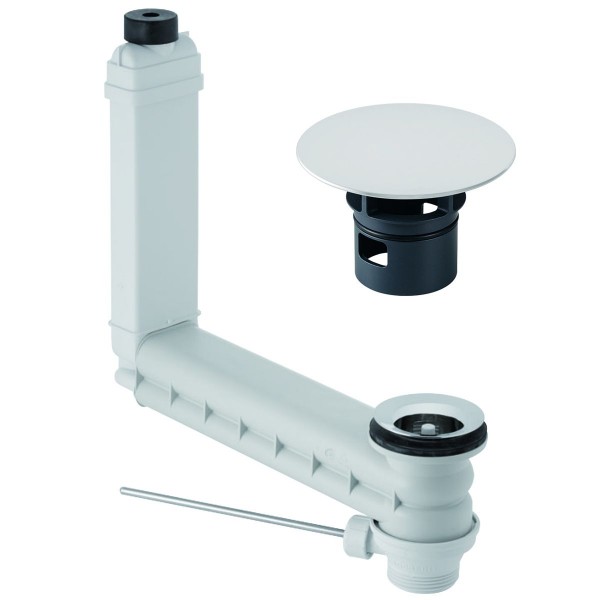 Geberit Waschbeckenanschluss Clou 152.018.00.1 inkl. Ventilabdeckung 241.993.21.1