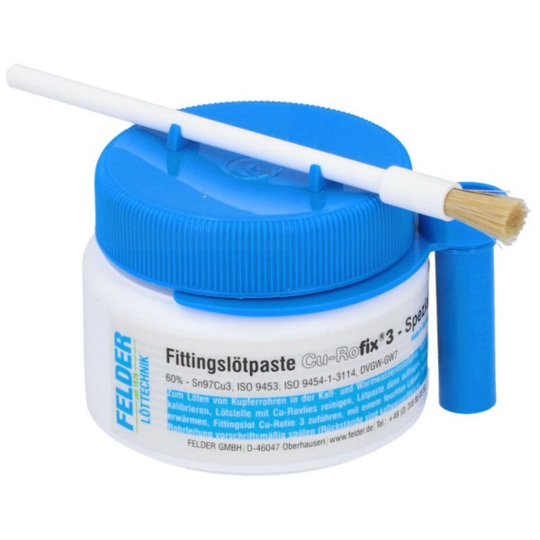 (43,60 €/kg) Felder CU-Rofix 3-Spezial Lötpaste Fittingslötpaste 250g 229760551