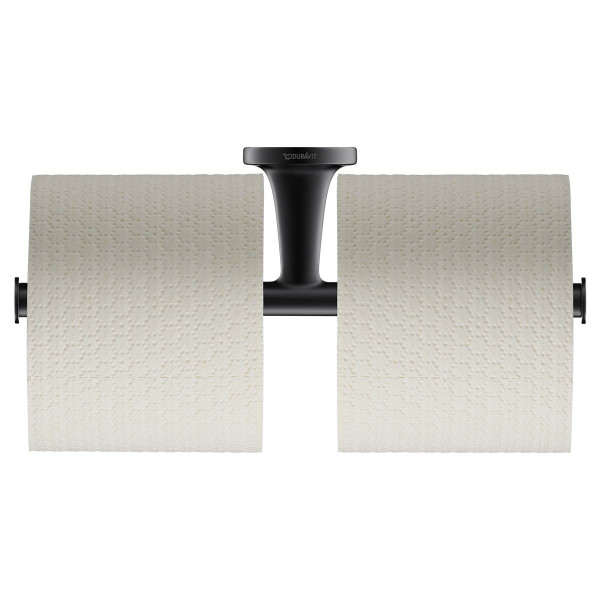 Duravit Papierrollenhalter doppelt Schwarz Matt Serie Starck T 0099384600