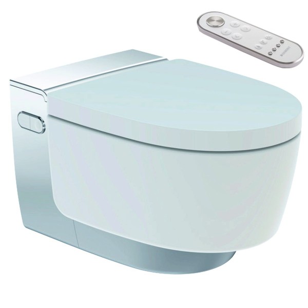 Geberit Komplettanlage AquaClean Mera Classic Dusch-WC 146.200.21.1 spülrandlos verchromt