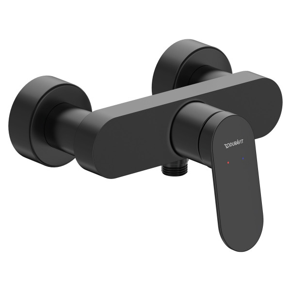 Duravit Wave Einhebel-Brausemischer Aufputz Schwarz Matt WA4230000046