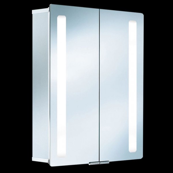 HSK ASP Softcube Alu-Spiegelschrank mit Beleuchtung 60x75 cm 1132060