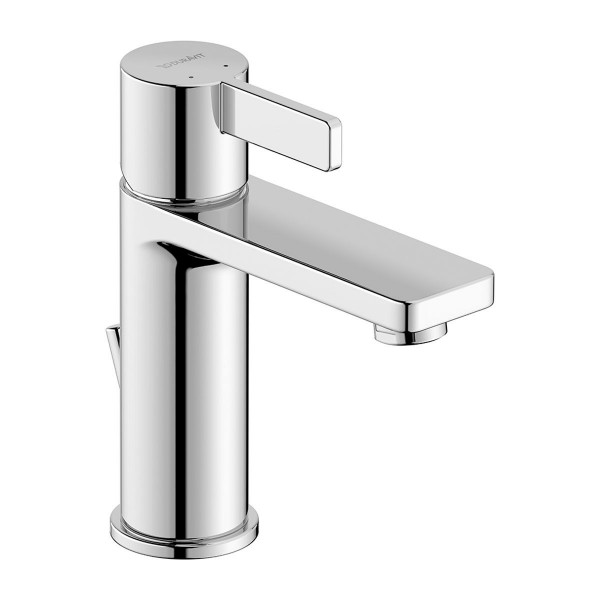 Duravit D-Neo Einhebel-Waschtischmischer Größe M chrom mit Ablaufgarnitur DE1020001010