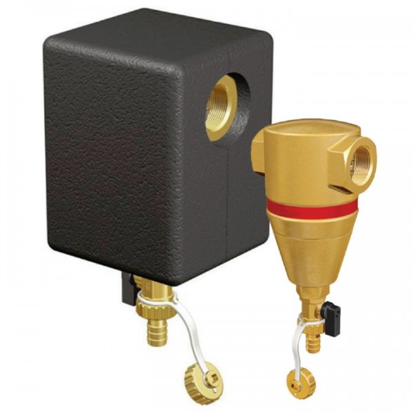 Schlamm- und Magnetabscheider EcoPlus 3/4" horizontal Abscheider Filter mit Isolierung