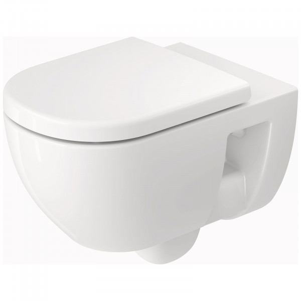 Duravit D-Code WC-Set spülrandlos mit WC-Sitz mit Absenkautomatik 45140900A1