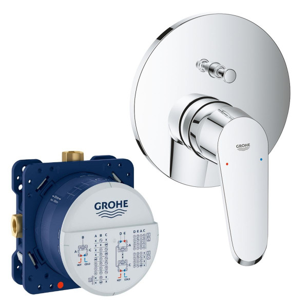 Grohe Eurodisc Cosmopolitan Einhand Wannenbatterie 2456002 inkl. Rapido Smartbox 35600000