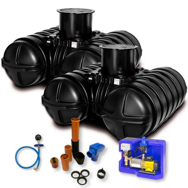 Roth Paket Haustechnik I Twinbloc 7000L Regenwassertank inkl. Pumpmodul 1135006034