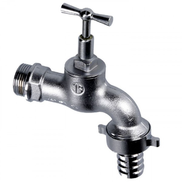 Schlösser Auslaufventil 17302520001 AG 1 Zoll mit Schlauchverschraubung Wasserhahn Gartenhahn