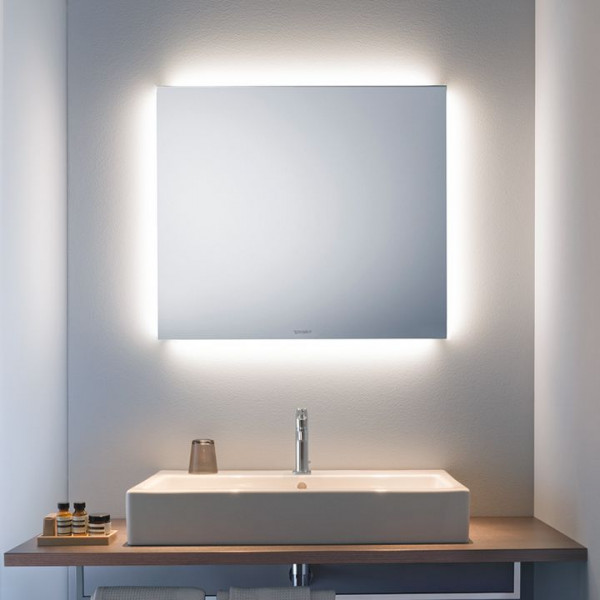 Duravit "Good" Spiegel mit LED-Beleuchtung Ambient Light 60x70cm LM7805000000000 Wandschaltung