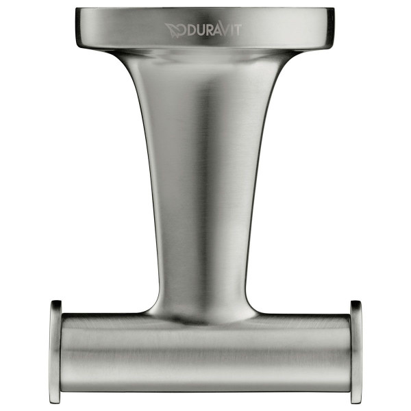 Duravit Handtuchhaken doppelt Starck T edelstahl gebürstet 0099307000