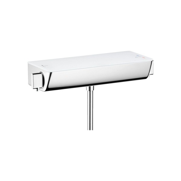 Hansgrohe Ecostat Select Brausenthermostat chrom 13161400 Sicherheitsglasablage in weiß
