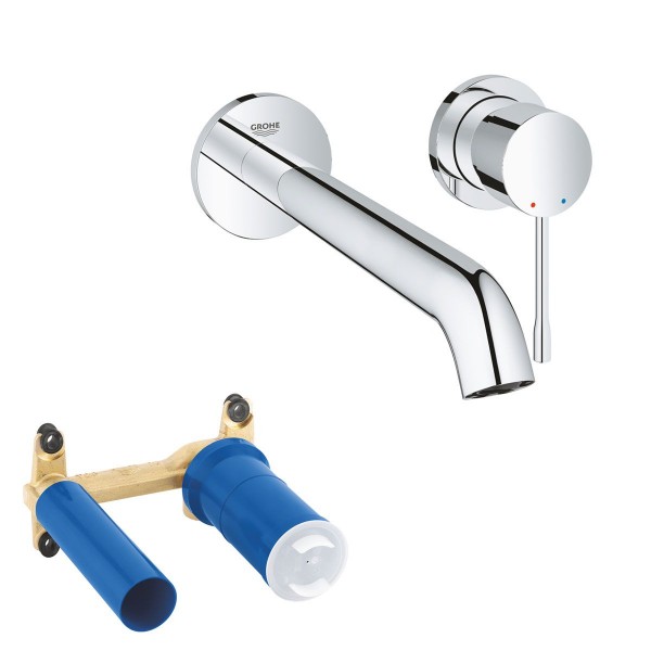 Grohe Essence 2 Loch Waschtischbatterie 230mm verchromt mit Unterputz Einbaukörper