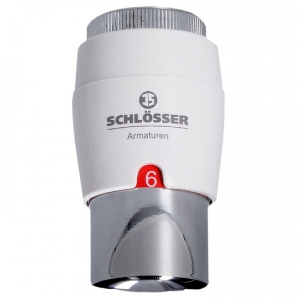Schlösser Thermostatkopf Schlösser-Control 2 Chrom/Weiß  M30x1,5 49800000001