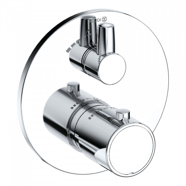 Kludi ZENTA SL Brause-Thermostat-Armatur Feinbau-Set mit Absperrventil chrom 388850545