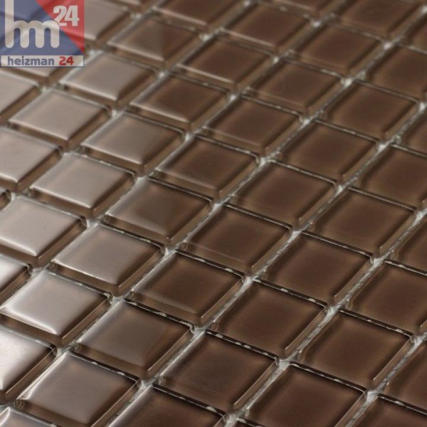Glasmosaik Crystal Chocolate Mosaikfliesen braun Pool, Dusche, Bad, Küche, Fliesenspiegel