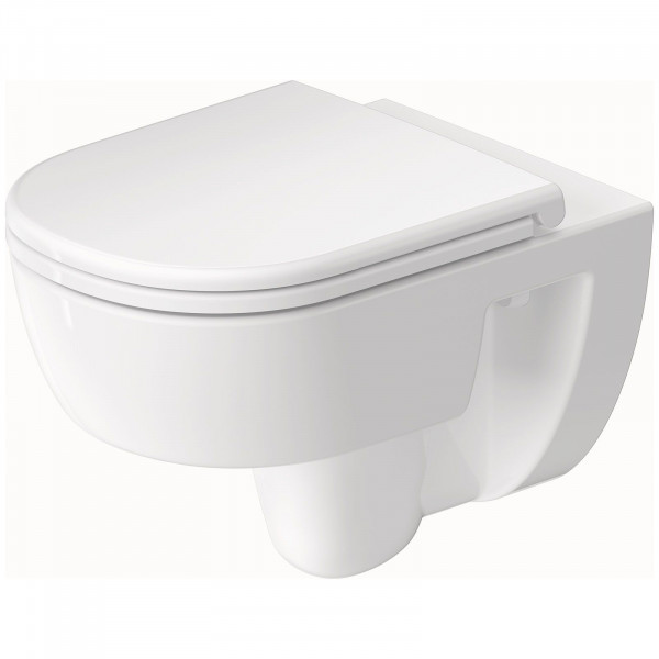 Duravit D-Code WC-Set spülrandlos inkl. WC-Sitz ohne Absenkautomatik 45130900B1