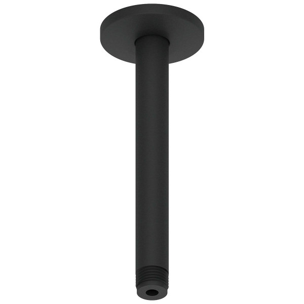 Duravit Brausearm für Deckenmontage 200 mm Schwarz Matt mit runder Rosette UV0670025046