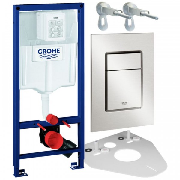 Grohe Set Rapid SL 39863000 WC Vorwandelement 113cm inkl. Winkel u. Cosmopolitan S Steel