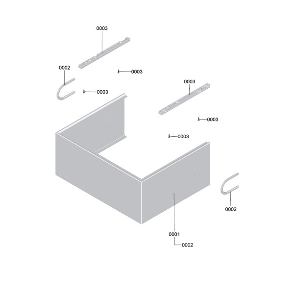 Viessmann 7973427 Armaturenabdeckung 450 mm für wandhängende Inneneinheiten Vitocal 200-S/Vitocal 250-A