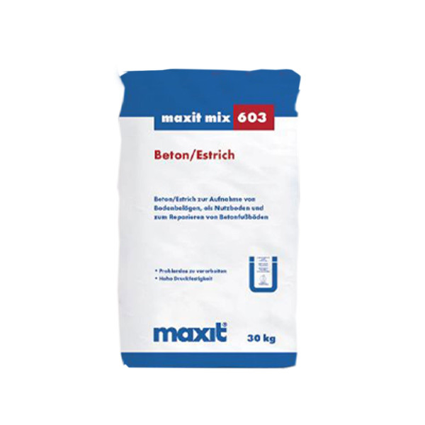 maxit mix 603 Beton/Estrich 30kg werksmäßig hergestellter mineralischer Trockenmörtel nur Abholung