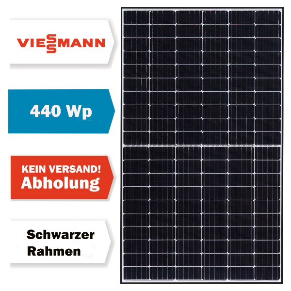 Viessmann PV-Modul 440Wp HCC BF blackframe Solarmodul Photovoltaik 440 Watt 7995402 nur Abholung