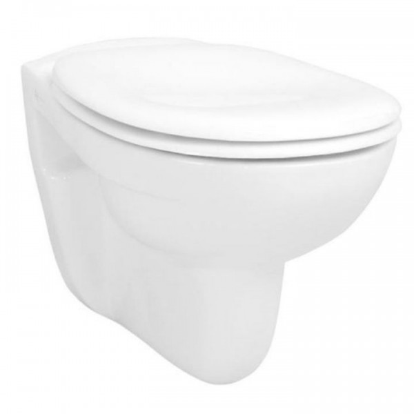 Vitra Norm Wandflachspül-WC 5091L003-1028 inkl. WC-Sitz mit Deckel