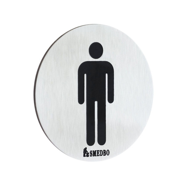 Smedbo XTRA WC-Schild Herren selbstklebend FS957