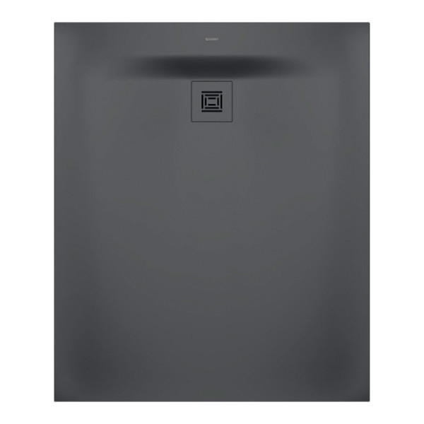 Duravit Sustano zuschneidbare Duschwanne 120 x 100 cm Dunkelgrau Matt DuraSolid Mineralguss