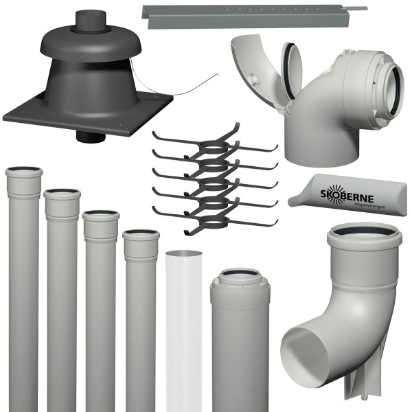 Viessmann Abgassystem Paket DN60/100 Schachtdurchführung raumluftunabhäng ZK01000
