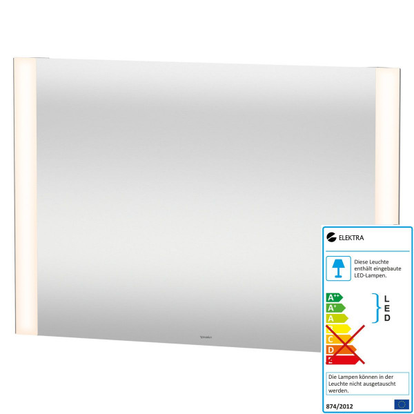 Duravit Universal Licht & Spiegel mit LED Beleuchtung seitlich "Good"-Version 1000x34x700 mm LM7867000000000
