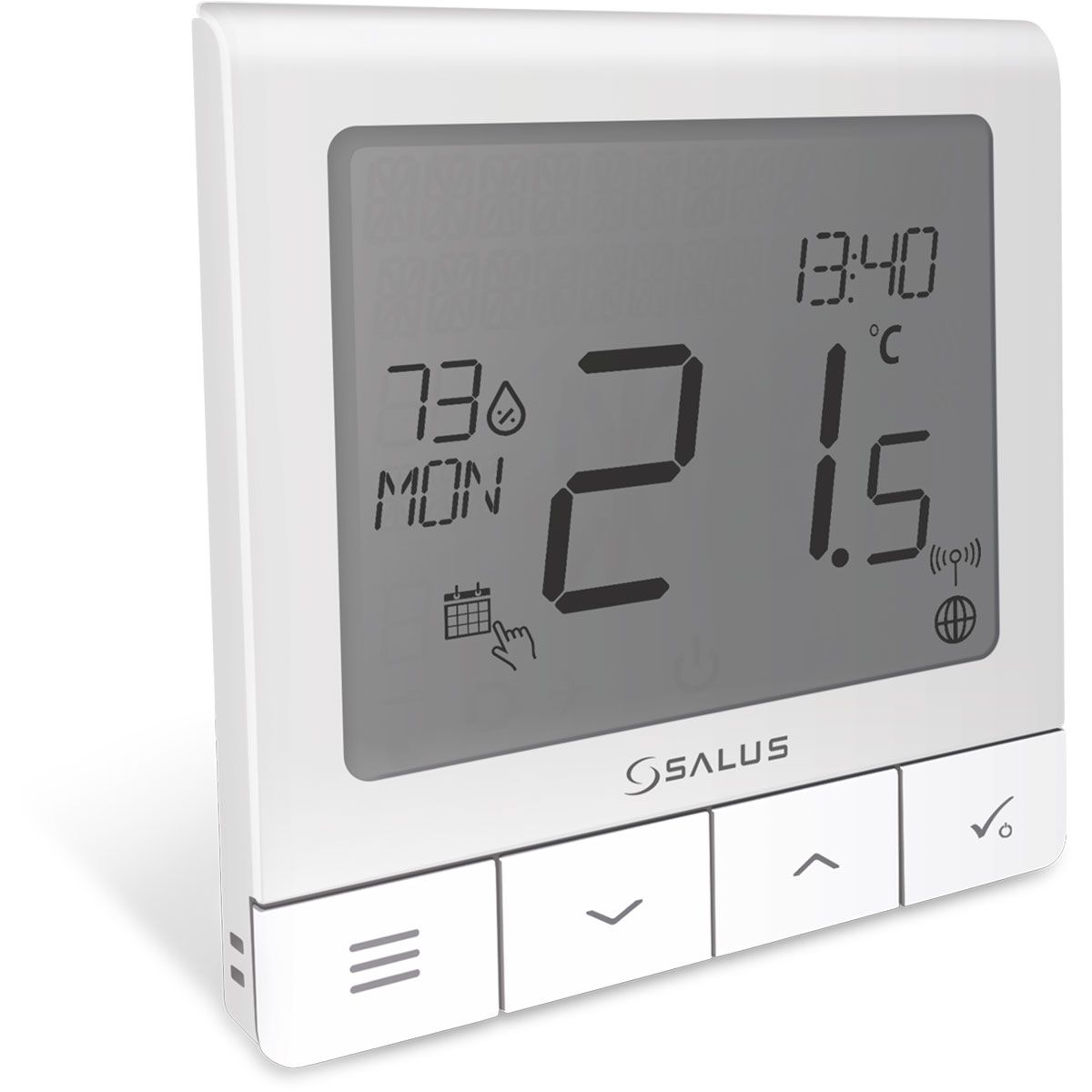 2 in1 Digital Auto UHR Temperatur Thermometer LCD Display Klimaanlage  Lüftung