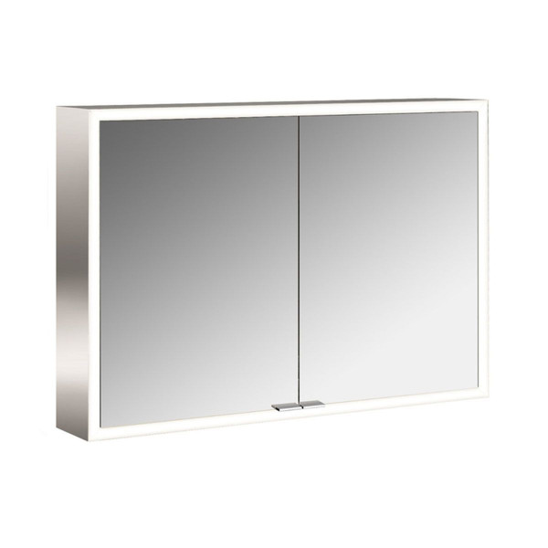 EMCO Lichtspiegelschrank prime 1000 mm Aufputzmodell mit Lichtpaket Rückwand weiß 949706183