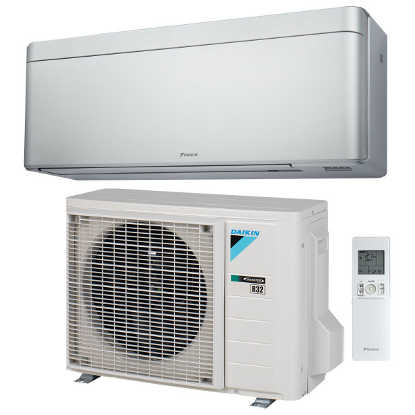Daikin Stylish Klima Klimaanlage Mono Split 2,5kW FTXA25CS Silber inkl. Außengerät RXA25A8