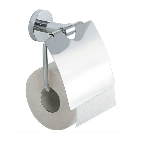 Bravat Varuna Chrom WC-Papierhalter mit Deckel 778910 Klopapierhalter, Toilettenpapierhalter