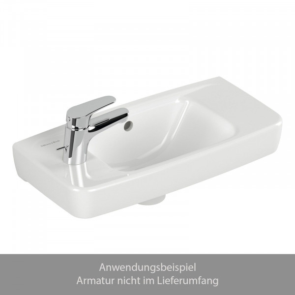Villeroy & Boch Handwaschbecken Newo Armatur links 500 x 240 mm 43935001