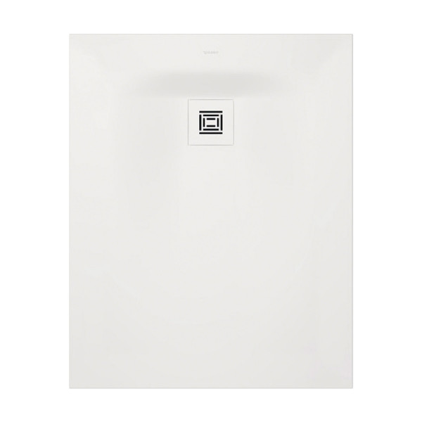 Duravit Sustano zuschneidbare Duschwanne 100 x 80 cm Weiß Matt DuraSolid Mineralguss