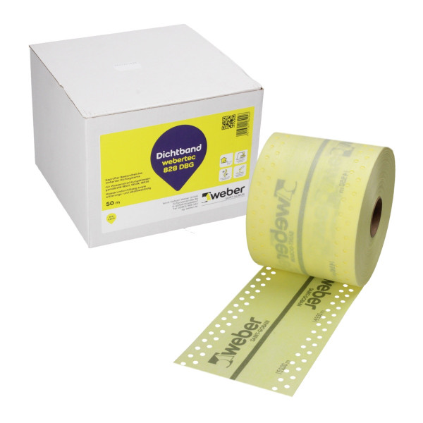 webertec 828 DBG Dichtband gelocht Fliesenverlegung Verbundabdichtung 50 m Rolle