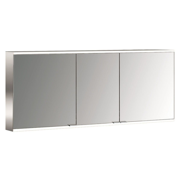 EMCO Lichtspiegelschrank prime 1600 mm Aufputzmodell mit Lichtpaket Rückwand weiß 949706148