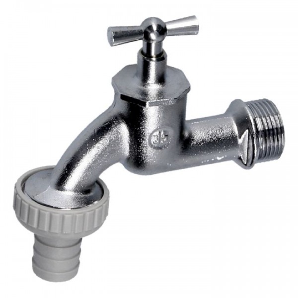 Schlösser Auslaufventil 17302020001  AG 3/4 Zoll mit Schlauchverschraubung Wasserhahn