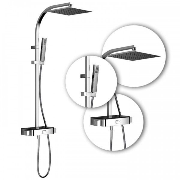 HSK Duschsystem AquaSwitch RS 500 inkl. Thermostatarmatur in 3 Farbtönen 1001940
