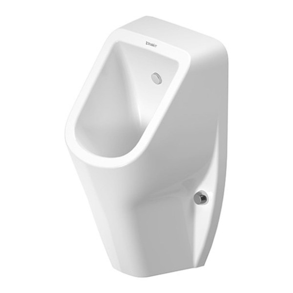 Duravit D-Code Urinal spülrandlos / rimless ohne Fliege mit Zulauf von hinten 0829300000